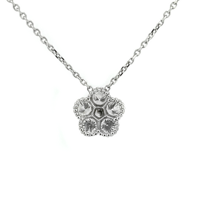 Bead Set Diamond Cluster Pendant