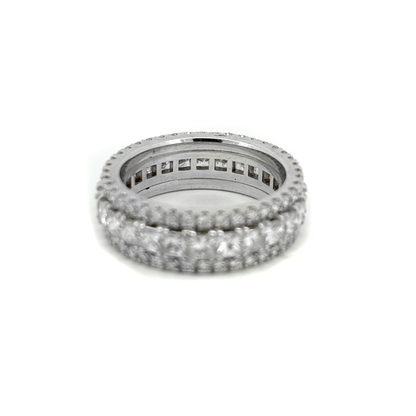 3.50 Carat Princess and Round Eternity Band